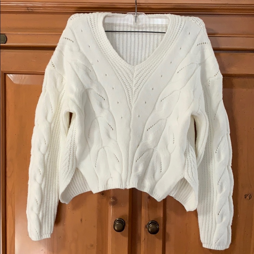 Shein cream/white sweater